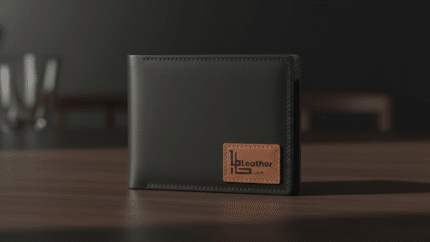 Midnight Slate (Black) Bifold Leather Wallet